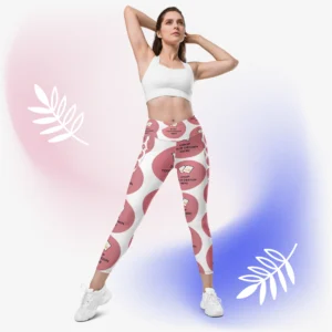 All-Over Custom Print Crossover Leggings with Pockets