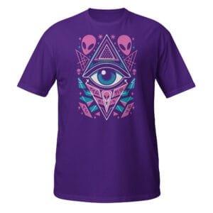 Cyber Sigilism Eye & Pyramid Tattoo Unisex T-Shirt